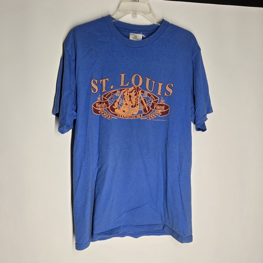 St. Louis Vibrant Yellow and Blue Short Sleeve Tee